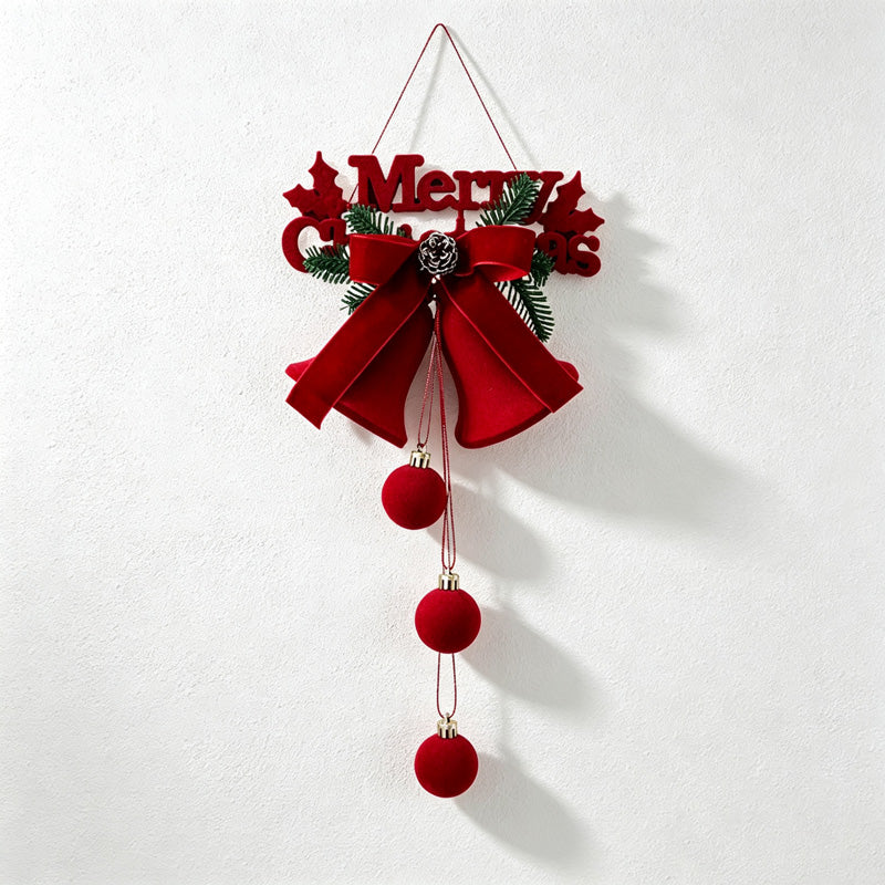 CouldNook Christmas Bell Hanging Swag - Dangling Bell Detail