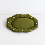 CouldNook Velvet Pearl Jewelry Mat - Scalloped Oval Tray