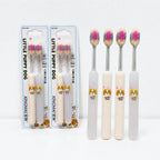 CouldNook Dog Pattern Toothbrush - Wide Head and Clear Handle