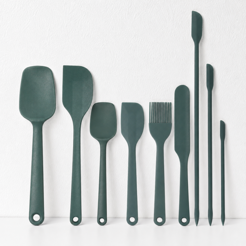 CouldNook Silicone Baking Utensil Set - Spatula and Brush Mix