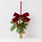 CouldNook Christmas Bell Hanging - Bow Wreath And Tree Design Choices