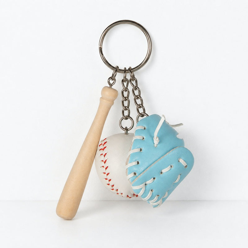 CouldNook Baseball Keychain Charm - Bat Ball and Glove Designs