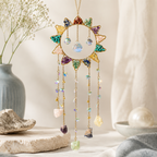 CouldNook Sunburst Crystal Suncatcher Ornament - Cascading Stone Strands