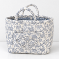 Blue Floral Corduroy