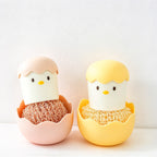 CouldNook Chick Dish Scrubber - Eggshell Handle And Rounded Cleaning Ball