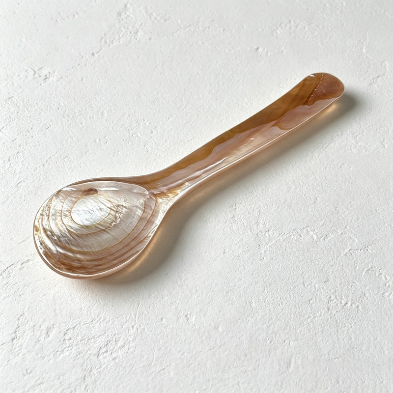 CouldNook Pearly Shell Mini Spoon - Patterned Surface Character