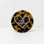 CouldNook Heart Mirrors And Cushion Hairbrushes - Faceted Decorative Accents