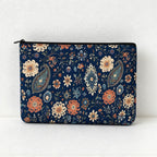 CouldNook Paisley Makeup Storage Bag - Floral Prints And Gusseted Base