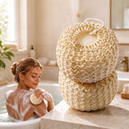 CouldNook Sisal Bath Ball - Woven Outer Layer and Sponge Core