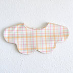 Waterproof Baby Bib with Reversible Scalloped Design