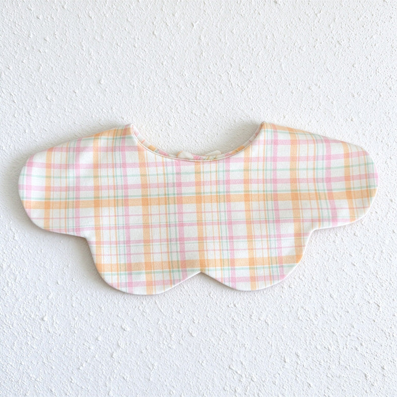 Waterproof Baby Bib with Reversible Scalloped Design