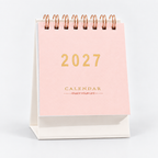CouldNook 2027 Gold Foil Mini Desk Calendar - Assorted Colors