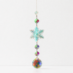 CouldNook Snowflake Crystal Suncatcher Ornament - Four Hanging Designs