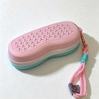 CouldNook Silicone Swimming Goggles Case - Ventilated Two-Tone Shell