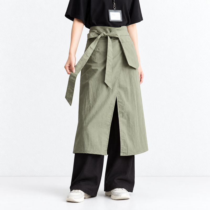 CouldNook Cotton Kitchen Apron - Layered Visible Details Kitchen Wear