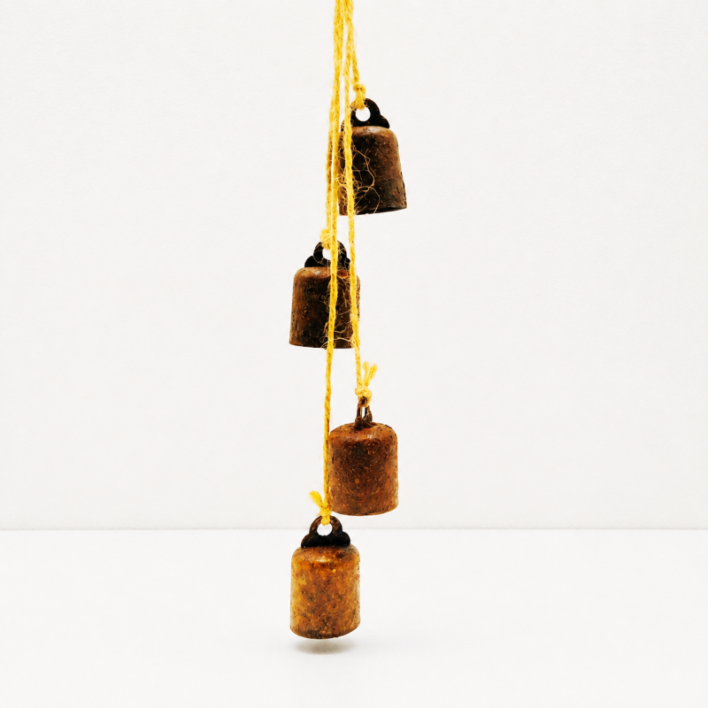 CouldNook Rustic Bell Hanging Strand - Assorted Metal Shapes and Counts