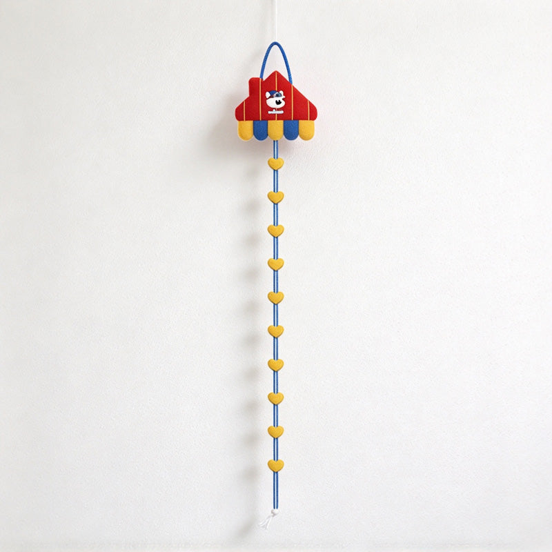 CouldNook Doll Display Hanger - Felt Topper and Heart-Decorated Cord