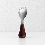 CouldNook Stainless Steel Children Utensil - Standing Wood Handle Design