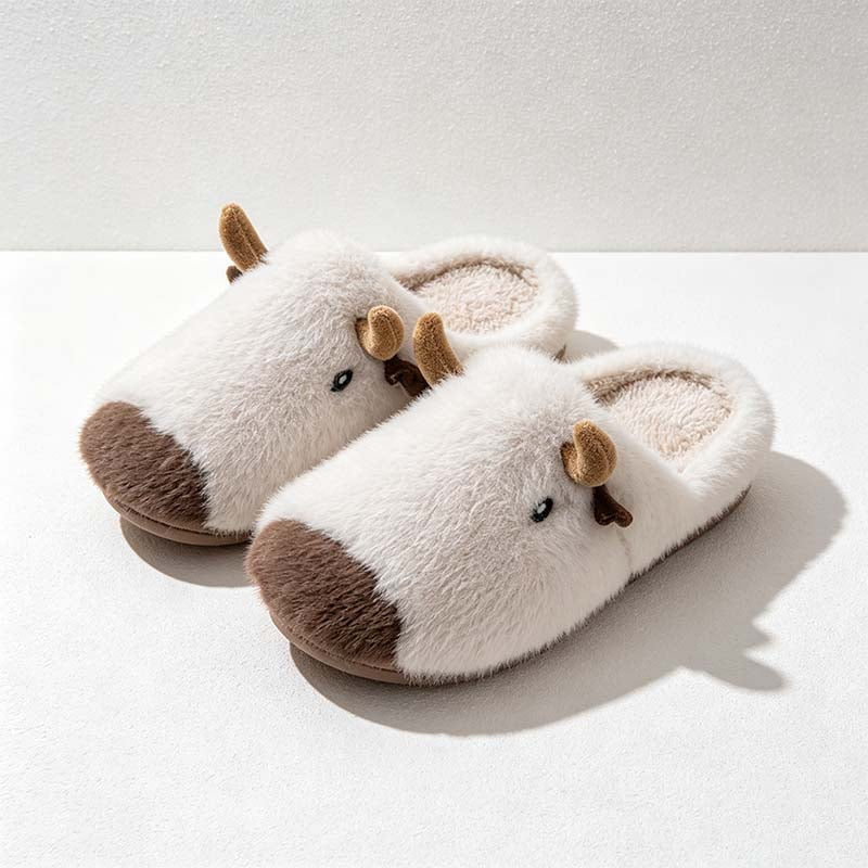CouldNook Capybara Plush Slippers - Three Open-Back Colors Collection