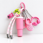 CouldNook Sports Keychain - Miniature Gym Motifs and Knotted Cord Details