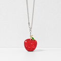 CouldNook Rhinestone Apple Charm - Crystal Car Pendant