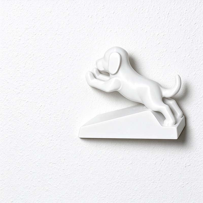 CouldNook Dog Door Stop - Raised Paws Wedge
