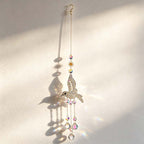 CouldNook Hummingbird Suncatcher - Feather Or Faceted Pendant Hanging Designs