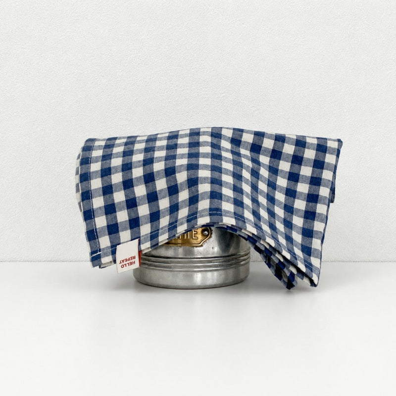 CouldNook Gingham Cotton Linen Placemat - Square Fabric Profile