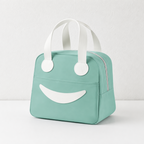 CouldNook Smiley Lunch Bag - Two Sizes and Contrast Handles