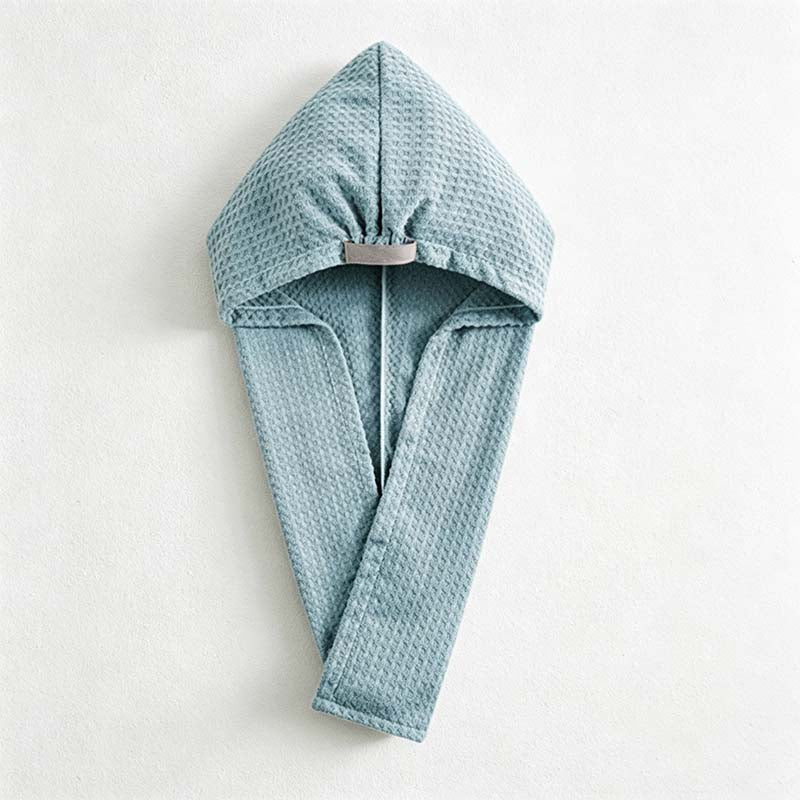 CouldNook Textured Hair Towel Wrap - Waffle Surface And Retaining Band
