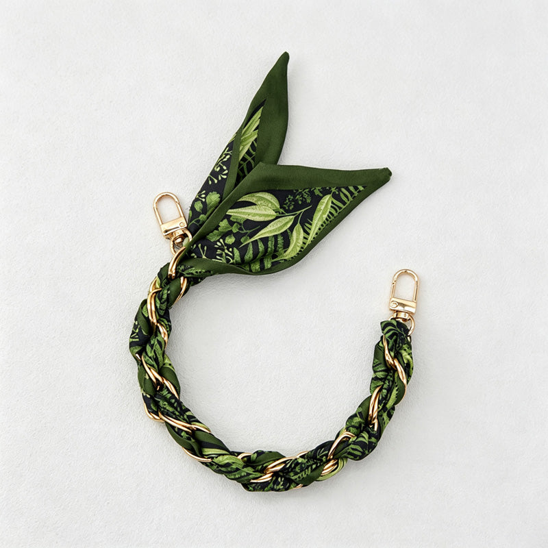 CouldNook Scarf Woven Phone Chain - Metal Wrist Lanyard