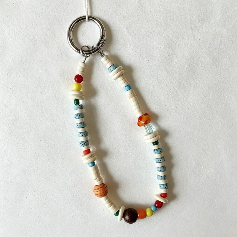 CouldNook Citrus Bead Phone Charm with Tab - Loop Cord Attachment