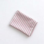 Red Patterned Cotton Placemat - Checks or Stripes