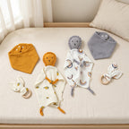 Lion Comfort Cloth and Bib Three-Piece Set