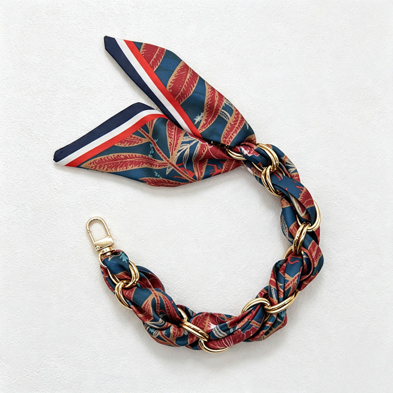 CouldNook Rose Scarf Phone Wrist Strap - Relaxed Braided Loop