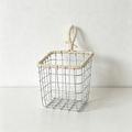CouldNook Hanging Wire Storage Basket‑Wall‑Mount Iron Organizer for Kitchen & Household Sundries