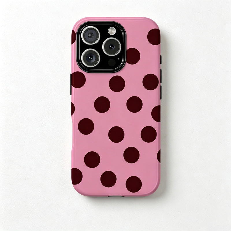 CouldNook iPhone 17 Series 2-in-1 Colorful Polka Dot Phone Case - Playful Pattern Cover