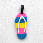 CouldNook Beach Luggage Tag - Playful Shapes and Buckled Strap