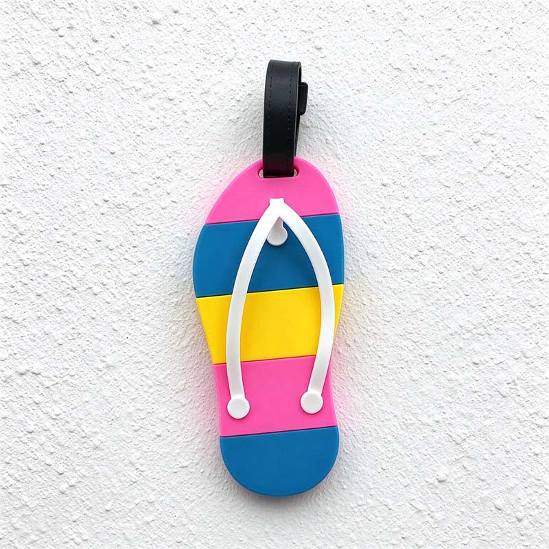 CouldNook Beach Luggage Tag - Playful Shapes and Buckled Strap
