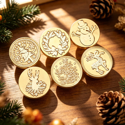 CloudNook Wax Seal Stamp Head-Christmas Blessing Envelope Sealing