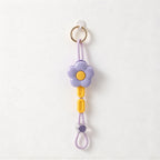 CouldNook Flower Hat Clip - Beaded Cord and Round Attachment Ring