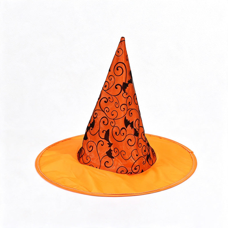 CloudNook Printed Witch Hat‑Halloween Cosplay Party Hat