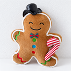 CouldNook Christmas Character Cushion - Smiling Faces And Shaped Festive Outlines