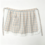 CouldNook Gingham Waist Apron - Lace Hem Breakfast Layer