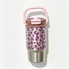 CouldNook Patterned Insulated Tumbler - Overhead Handle and Covered Lid