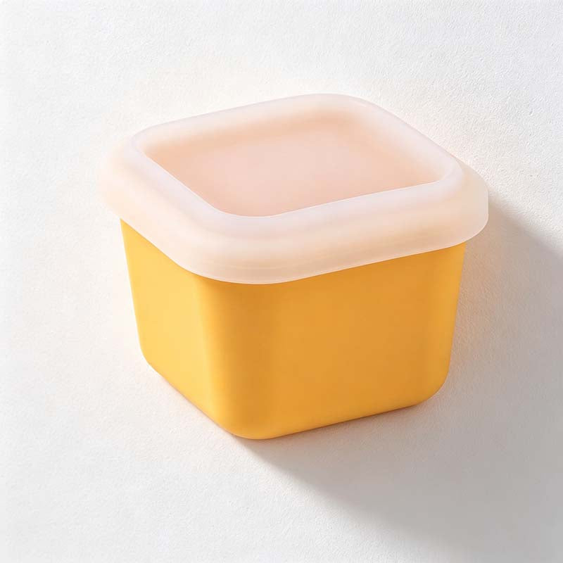 CouldNook Silicone Snack Freezer Cup - Square Lidded Container