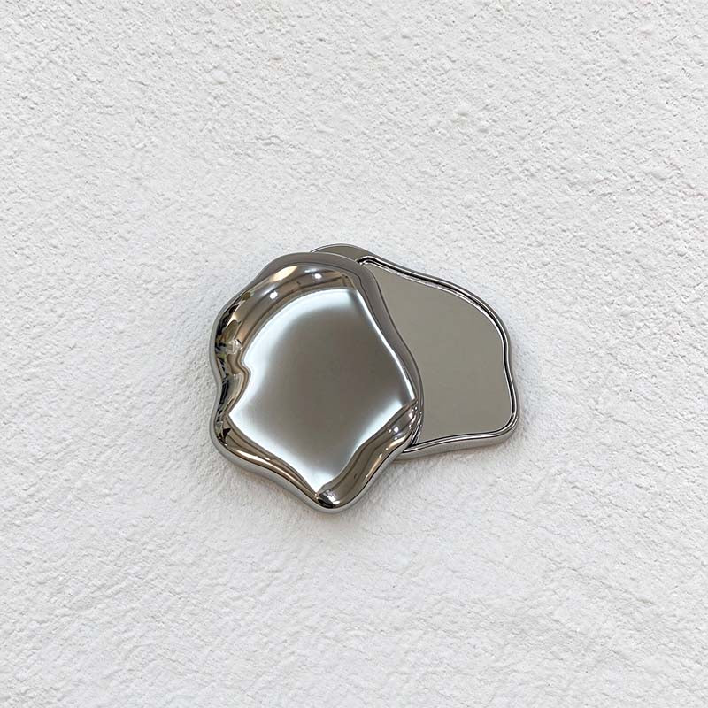 CouldNook Silver Compact Mirror - Heart or Cloud