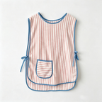 CouldNook Striped Smock Apron - Easy Slipover Kitchen Tunic