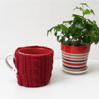 CouldNook Knit Cup Sleeve - Assorted Patterns and Cable Textures
