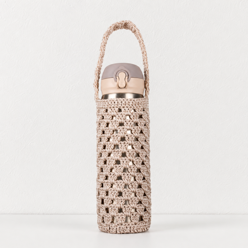 CouldNook Yarn Bottle Carrier - Long Handle and Open Stitch Body